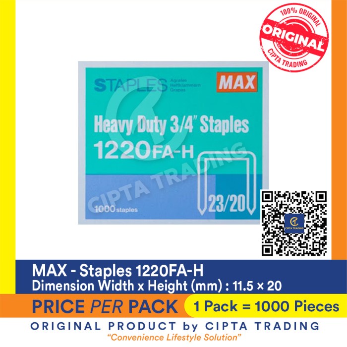 

Staples Max 1220FA-H