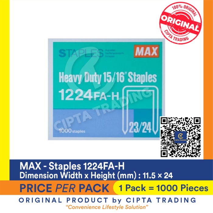 

Staples Max 1224FA-H