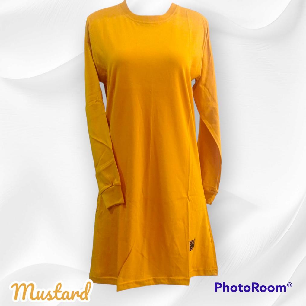 TERMURAH KAOS POLOS S-XXXL Kaos Polos Tunik Oblong Muslimah Syari/Seragam Keluarga/Olagraga/Picnik J
