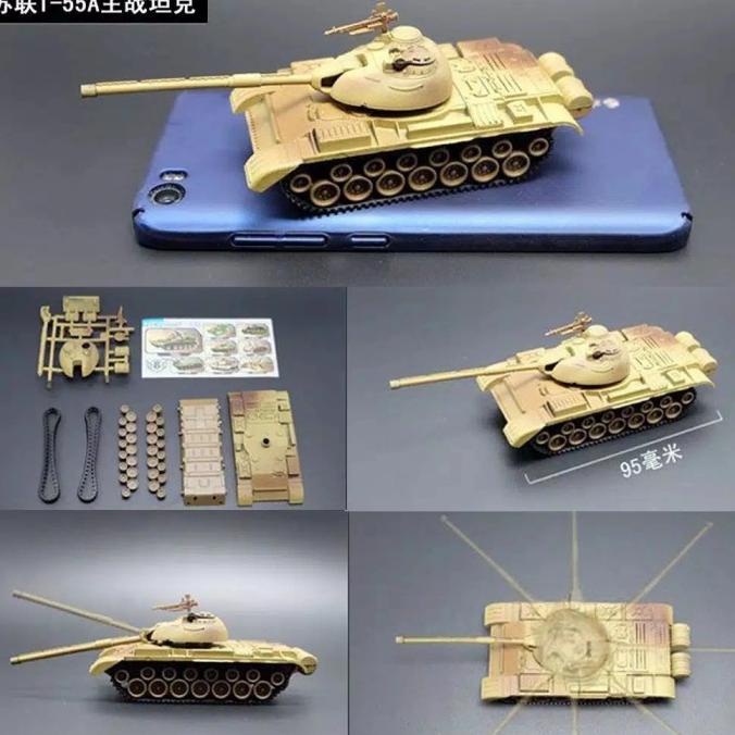 Model Plastik Miniatur Tank T55A Battle Tank