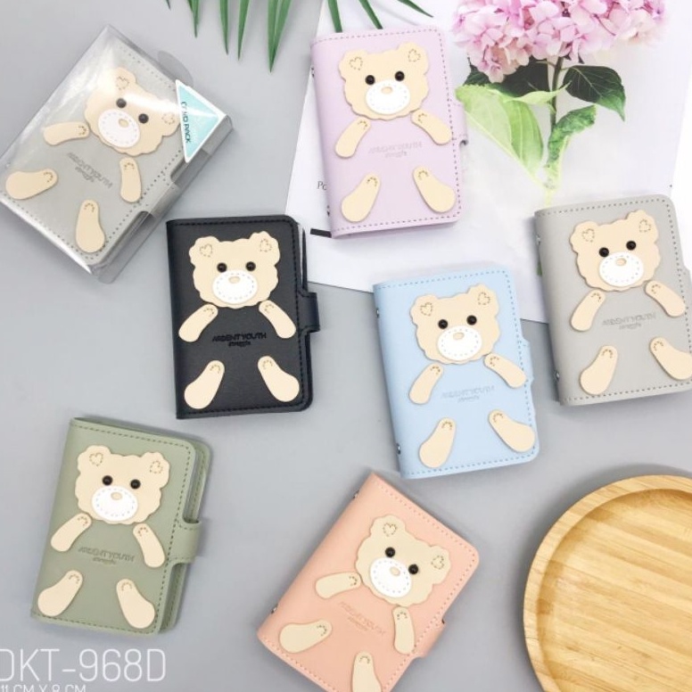[F.I♫4㊖) DOMPET KARTU BEAR / DOMPET KARAKTER/ DOMPET ATM / DOMPET BERUANG BEAR / ARDENT YOUTH STRUGG