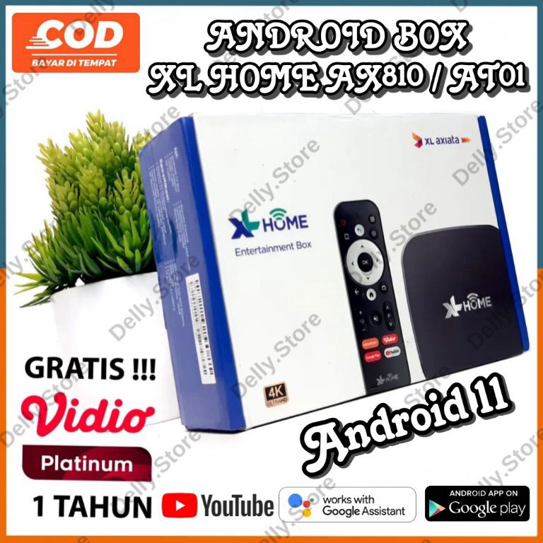 [Art. T16N] Android TV BOX STB XL HOME AKARI AX810 / ADVAN AT01, Android 11 (Rooted Full Aplikasi)