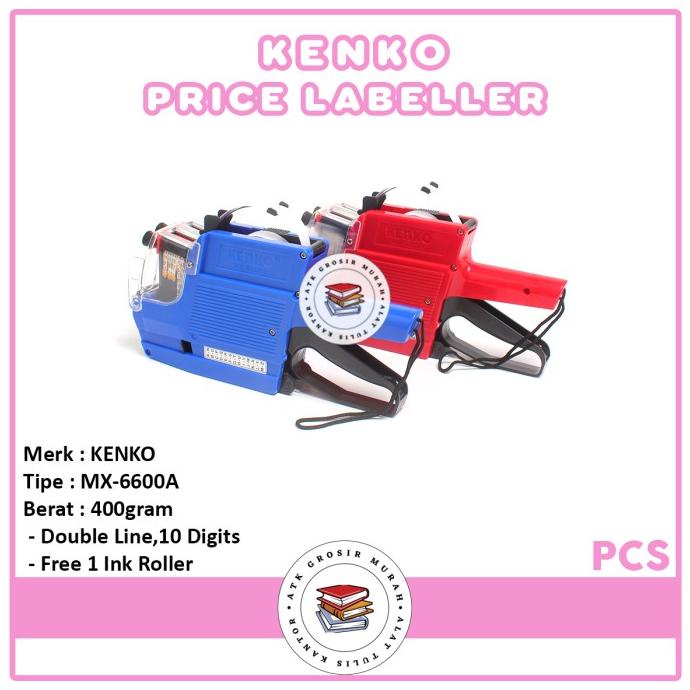 

Promo Alat Label Harga / Price Labeller Kenko Mx-6600A (10 Digits, 2 Lines)