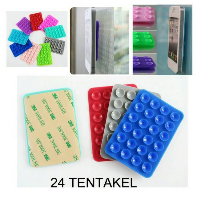 Tempelan / Perekat Gurita Hp / Tentakel / Perekat Hp Gurita Tentakel Tempelan Belakang Perekat Belakang Hp 24 Tentakel Murah TANAYAACC