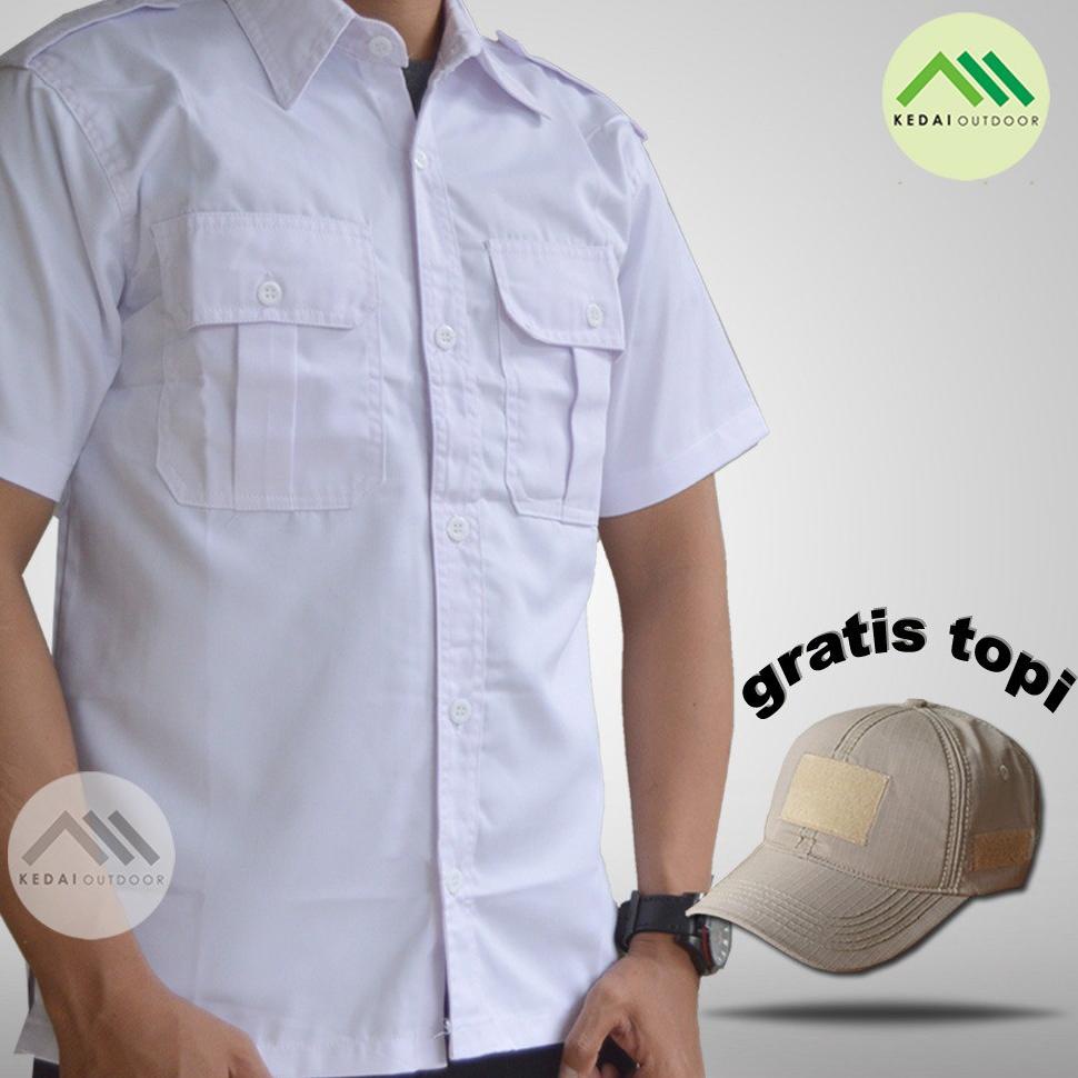 New Kemeja Kerja Putih Pendek Pria Kemeja Lengan Pendek Pria Kemeja Putih Pria