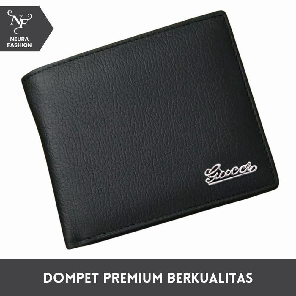 New Dompet  Pria Gucci Gc707 Dompet Cowok Bahan Kulit Imitasi Dompet Kartu Dompet Pria Murah Berkual