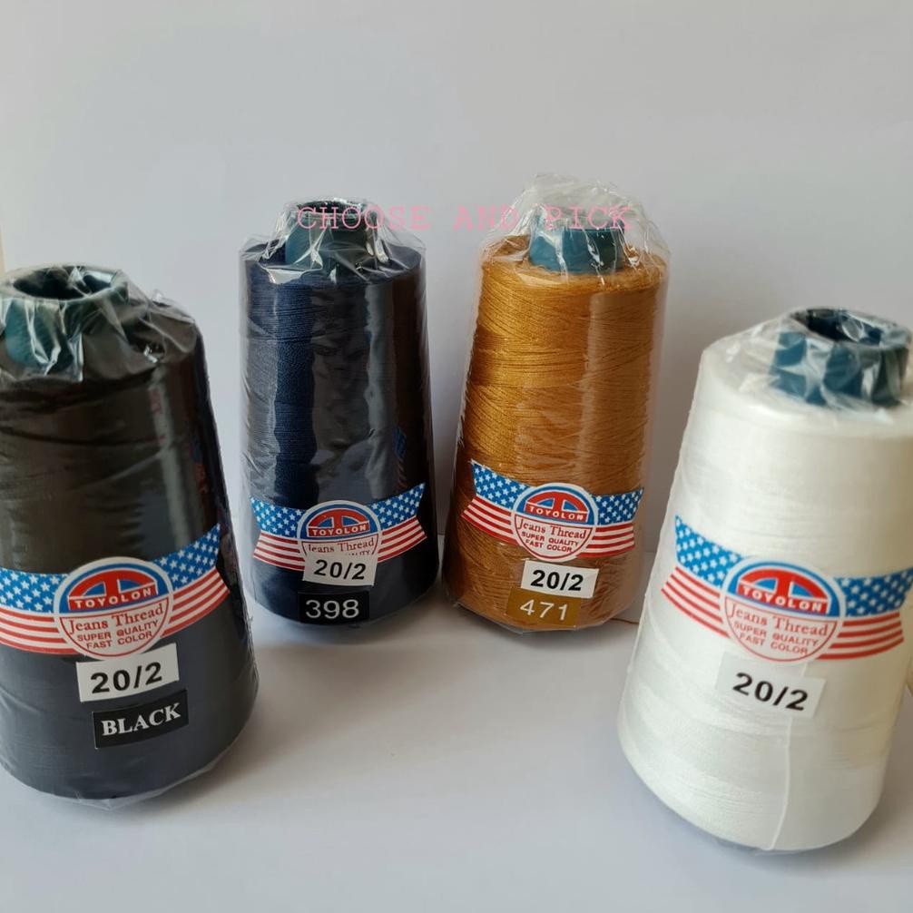 Terbaru Benang Jahit Toyolon 20/2 / Benang Jahit Jeans Merk Toyolon / Benang Levis Toyolon MURAH ORI
