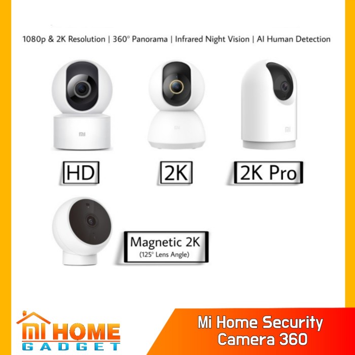 Mi Home Security Camera 360 HD / 2K / 2K Pro - Mi Smart CCTV Camera