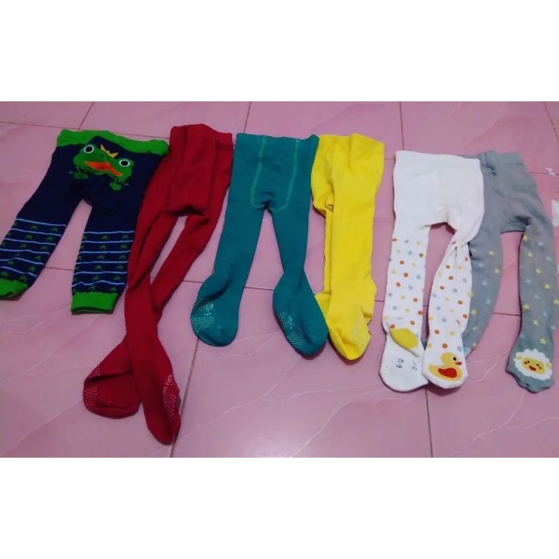 preloved celana legging anak 1 tahun kaki tertutup