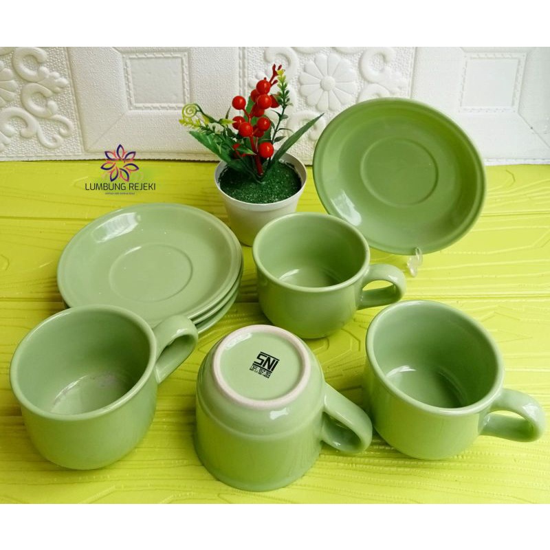 SET CANGKIR KERAMIK POLOS NIKURA / CANGKIR SET KERAMIK /CANGKIR POLOS /CANGKIR SET MURAH /CANGKIR