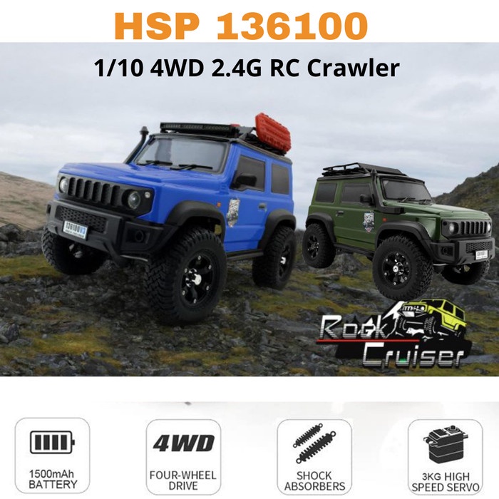 Hsp Rgt 136100 V3 Rgt Jimny 4Wd Rc Car Offroad Rock Cruiser 1/10