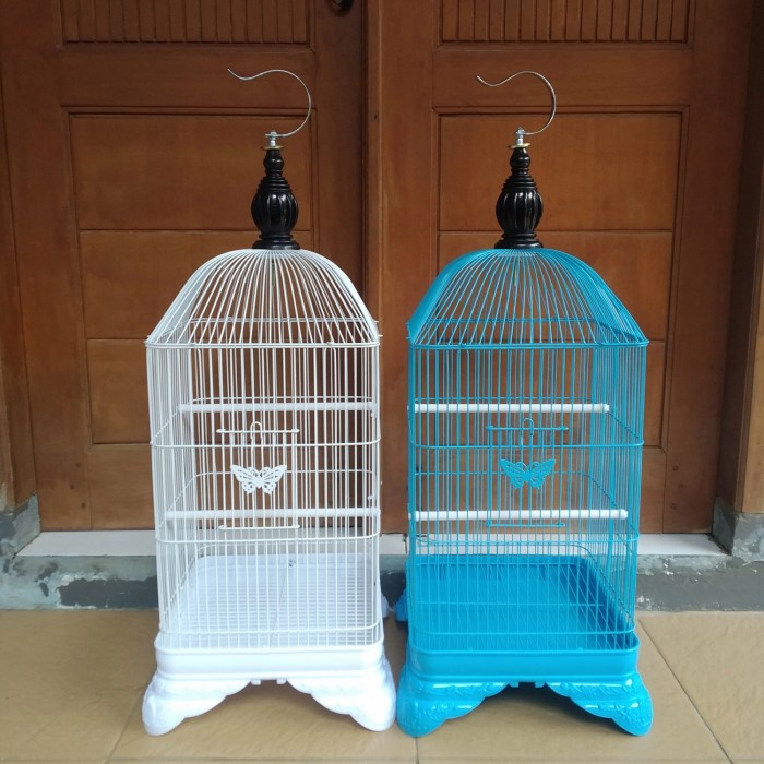 NEW SANGKAR KANDANG BURUNG LOVEBIRD KENARI PARKIT MERK BOOM OVAL KOTAK BEST QUALITY