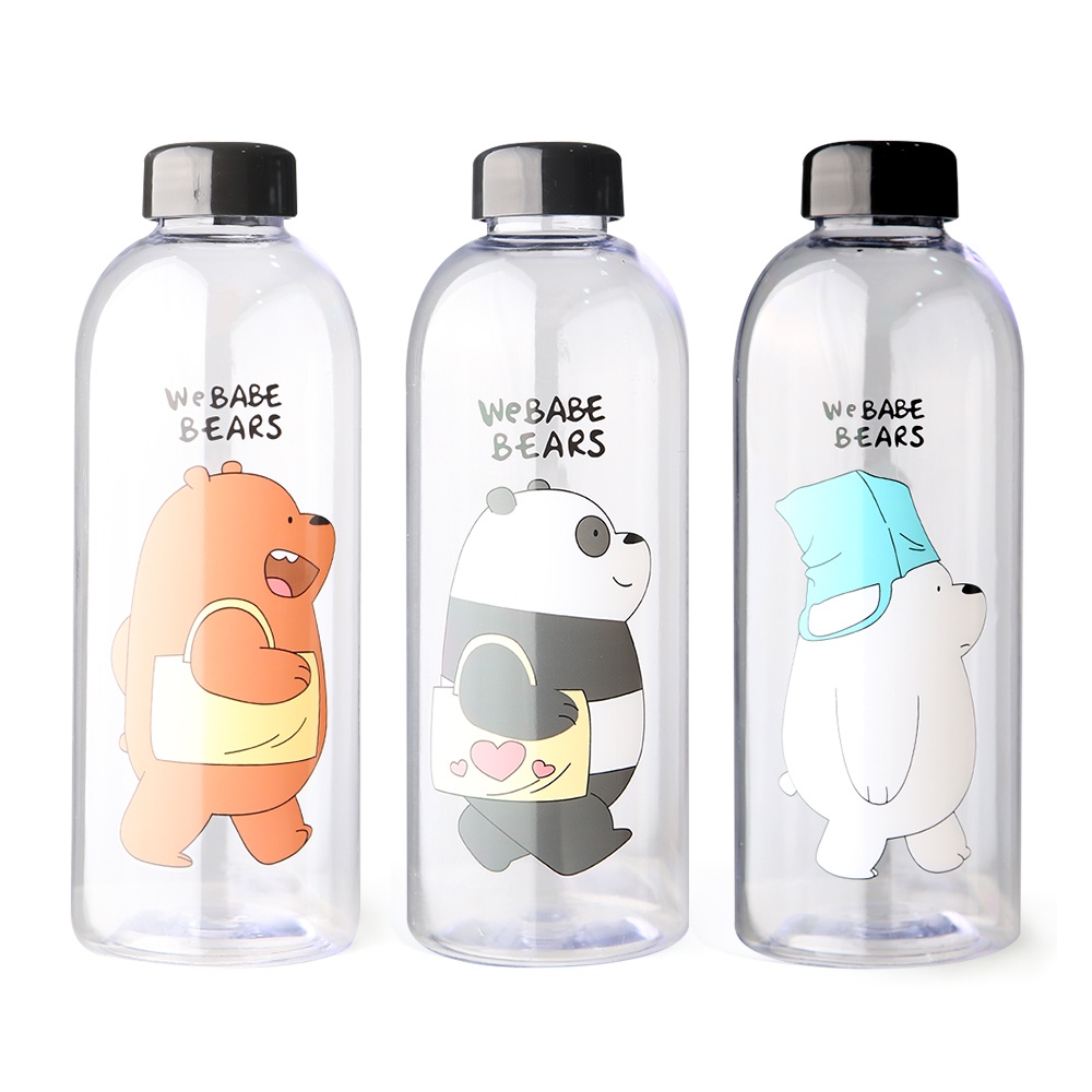 B ( B00051 ) BOTOL MINUM PLASTIK 1000 ML MOTIF WE BABE BEARS BPA FREE / HARGA GROSIR