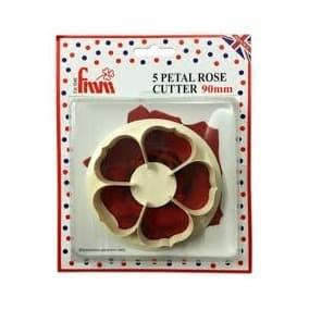 Fmm 5 Petal Rose Cutter - Cetakan Petal Bunga Mawar