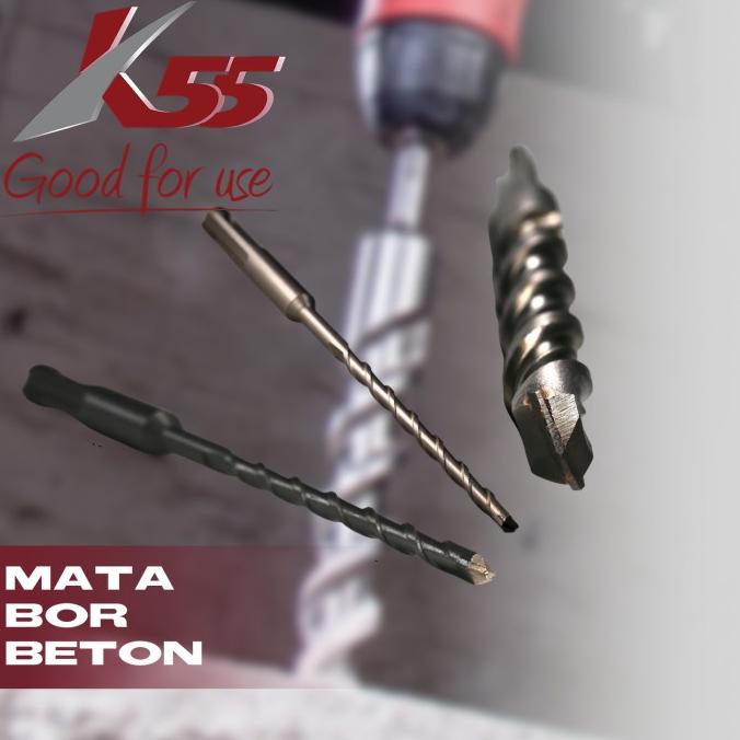 Terbaru K55 Mata Bor Beton 8x300mm SDS-PLUS CONCRETE DRILL msto79 Kualitas Baik