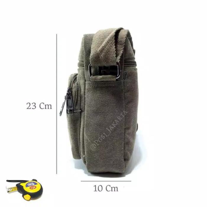 Tas Selempang Bahu Kanvas Pria Biyate 556