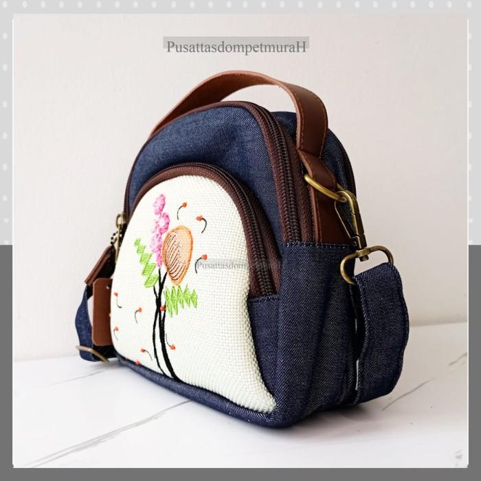 Marawa Quna Delio Tas Wanita Selempang Handmade Kanvas