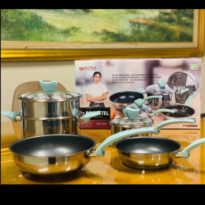 Panci Set 7 Pcs Supra Chef Renata Moeloek I Cookware Set Supra 7 Piece