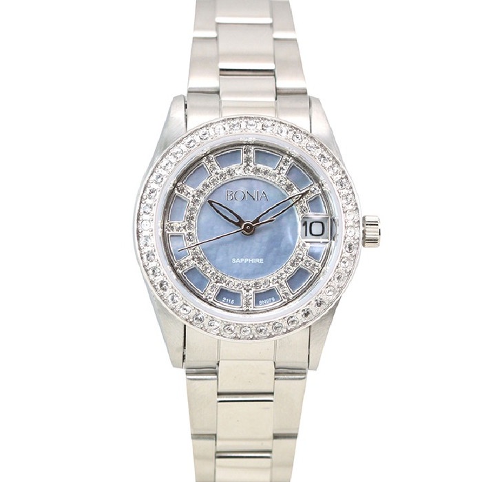 Bonia B979-3382S Jam Tangan Unisex Stainless Steel Silver