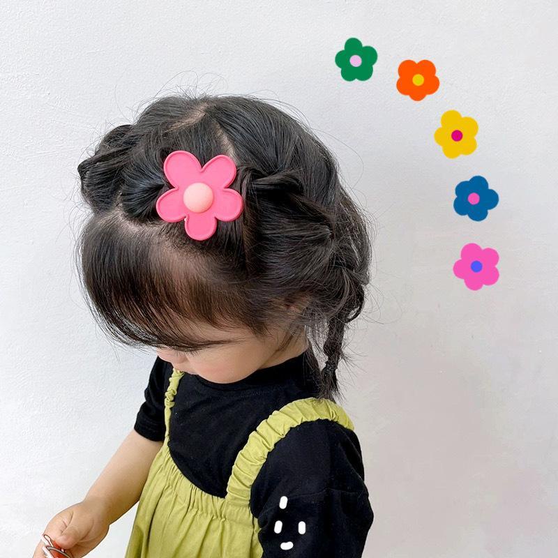 【Bayar di tempat】kreatif Klip Rambut Bunga Warna-Warni Indah Klip BB Anak Klip Rambut Lucu Aksesori Rambut