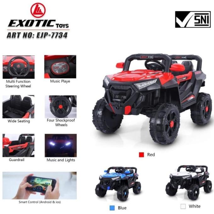 (FREE BUBBLE&PELAPIS) Mobil aki anak exotic Ejp-7734 Ejp7734 Ejp 7734