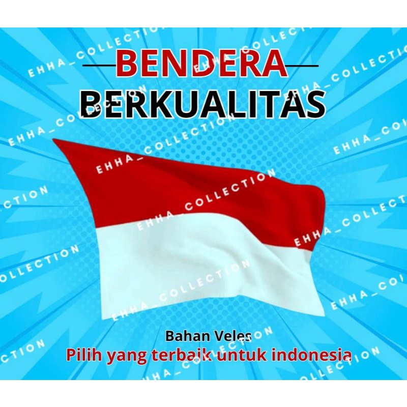 BENDERA MERAH PUTIH INDONESIA BAHAN KAIN PELES TERMURAH