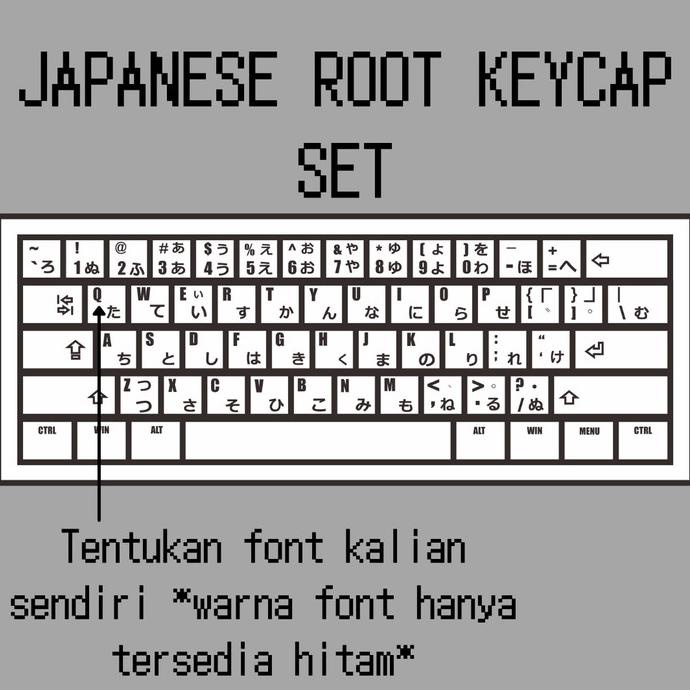 KeyKraft Keycaps Japanese Keycap Set (60%)