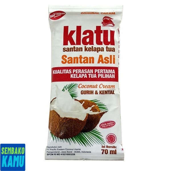

Klatu Original Coconut Cream 70 ml - Santan