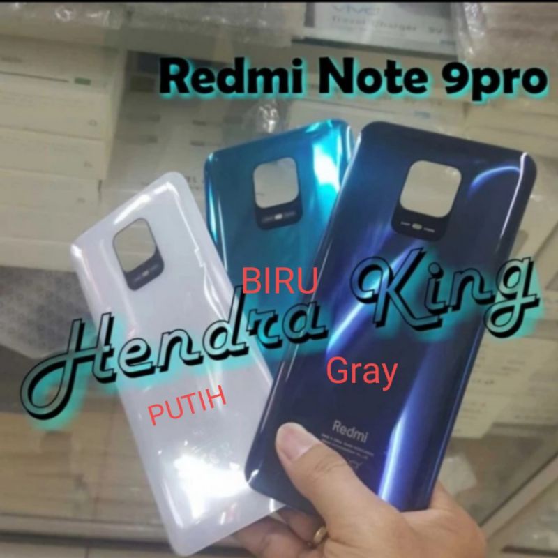 BACKDOOR BACKDOR Redmi note 9 Pro original KACA CASING BELAKANG TUTUP BATERAI ORIGINAL KACA