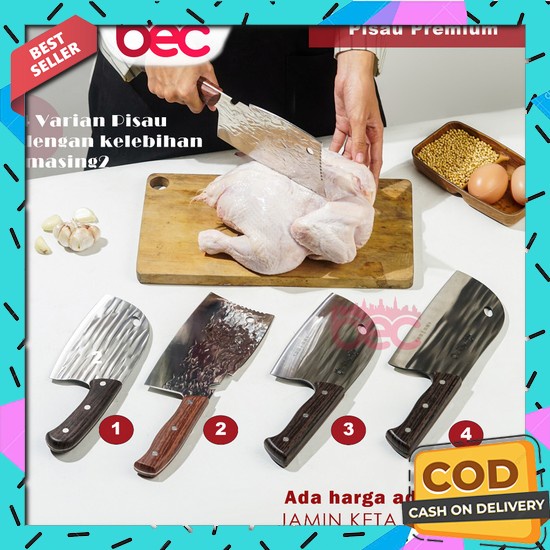 Set Pisau Dapur Masak Daging Anti Lengket Super Tajam Kitchen Pisao Talenan Living Set Sembelih Knif