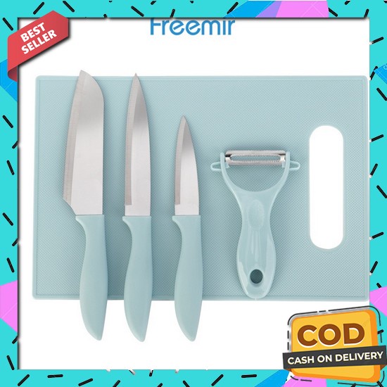 Pisau Daging Baja Per-Pisau Daging Ayam Murah-Pisau Dapur-Pisau Cacah Daging Freemir 5 Pcs Set Pisau