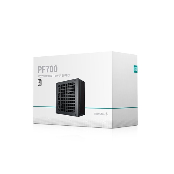 DeepCool PF700 700W Power Supply ATX12V V2.4 80+ Standard Flat Cable Black