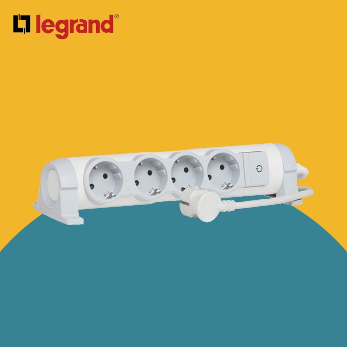 Colokan Listrik 4 Lubang Kabel Extension Legrand Stop Kontak 1,5-3M