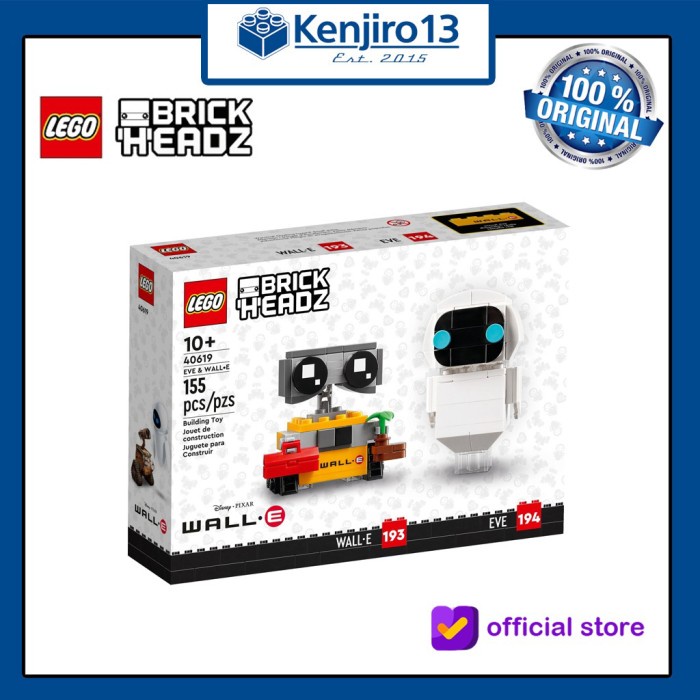 Best Seller Lego Brickheadz 40619 Eve & Wall-E