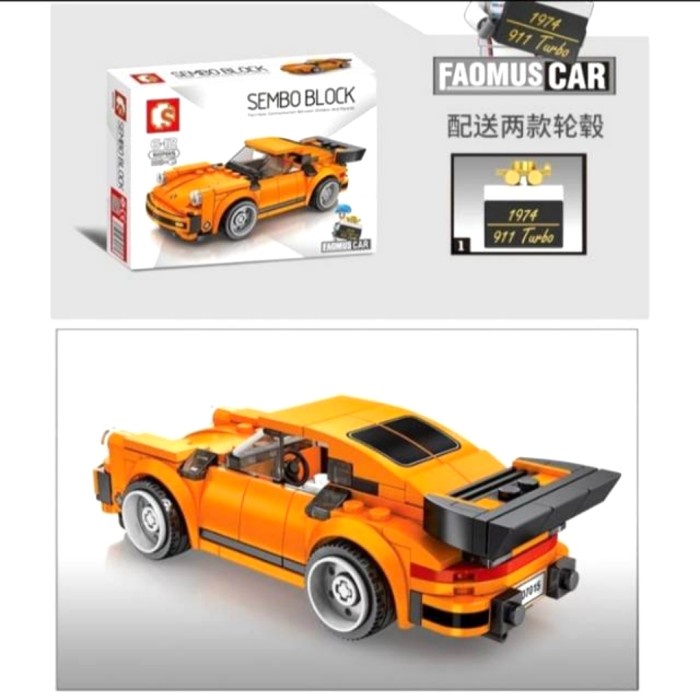Best Seller Sembo Brick Famous Car Porsche - Brick Lego Block Mobil Balap Sport