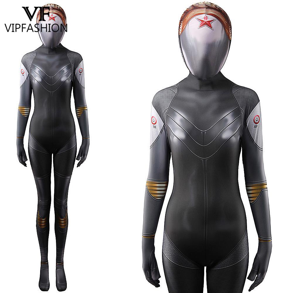 VIP Fashion Atomic Heart Game Cosplay Costume Woman Sexy Full Cover Zentai Bodysuit Punk Robot Jumps