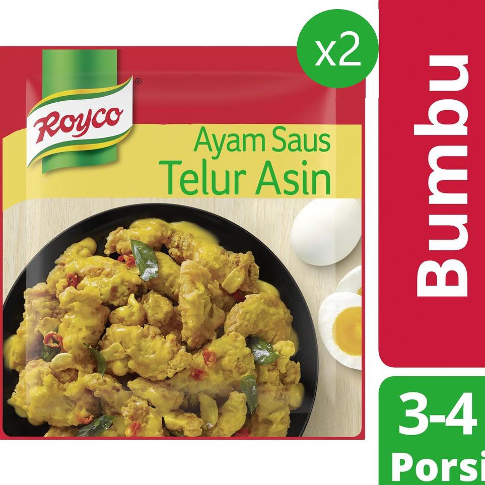 

y5✹Terlaku.✼☍ Royco Bumbu Ayam Saus Telur Asin 22 gr x2 M96