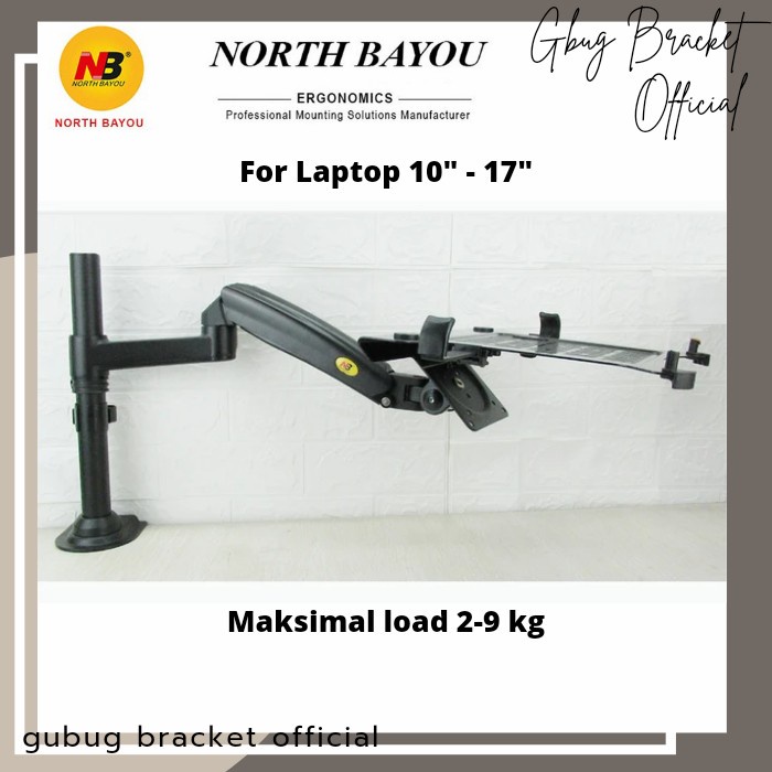 Bracket laptop / tray laptop North Bayou Bracket + tray Full Motion