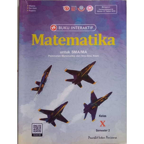 

PRELOVED BUKU MATEMATIKA MINAT KELAS 10 SEMESTER 2 INTAN PARIWARA