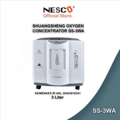 Oxygen Concentrator Nesco SS-3WA 3L Alat Bantu Pernapasan Nebulizer Terapi Oksigen Medis