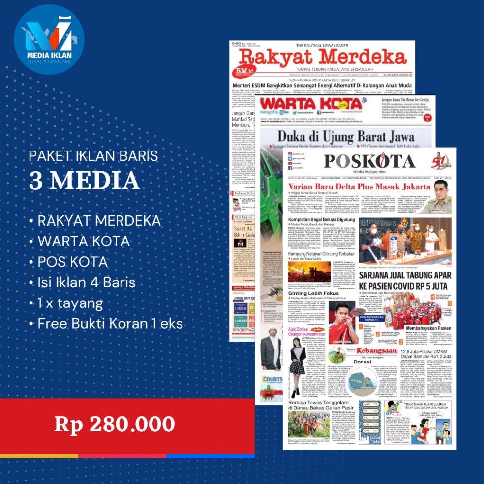 0GD IKLAN KORAN KEHILANGAN BPKB STNK AJB SHM PAKET 3 MEDIA 7892