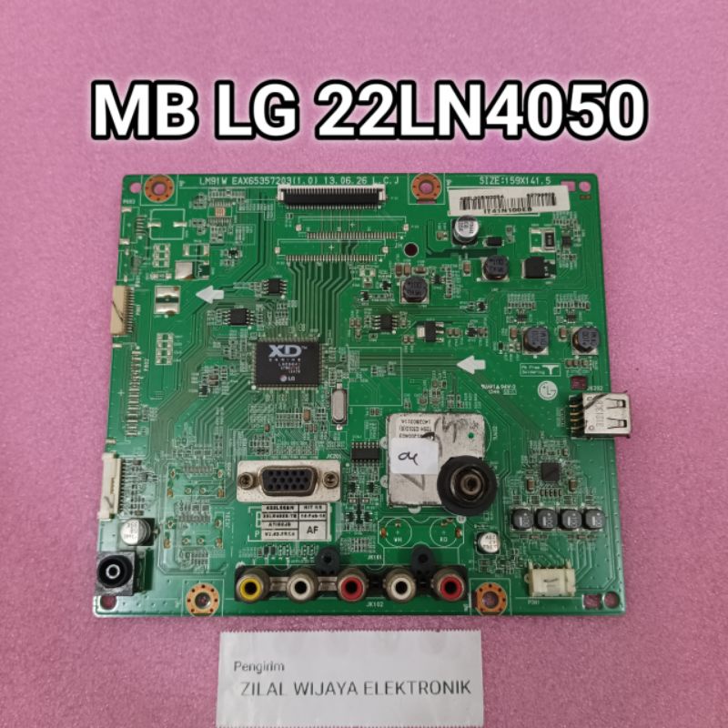 LG 22LN4050 - MB - MAINBOARD - MOTHERBOARD - MOBO - MESIN TV - MB TV LG - TV LG