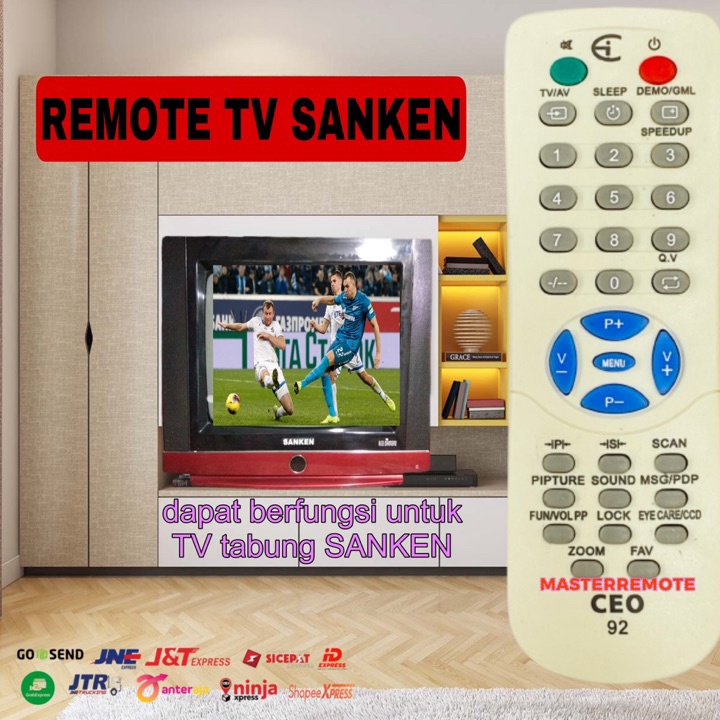 Terkini REMOT REMOTE TV SANKEN TV TABUNG MULTI / UNIVERSAL BAOJI92 Diskon