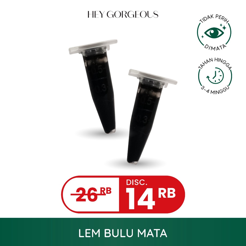 

[0B071] HEY GORGEOUS Glue Kecil / Lem Bulu Mata Kecil / LEM KECIL EYELASH EXTENSIONS Waterproof Premium Untuk Pemula By Vosulamalis 7ifes
