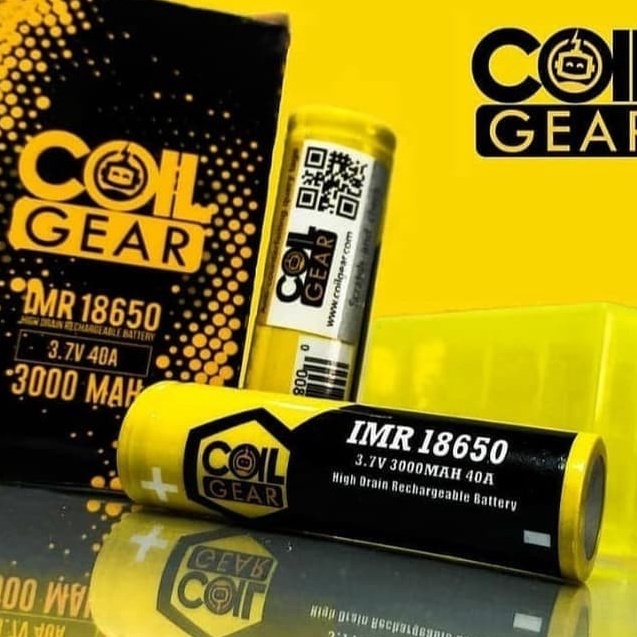 Terbaik Baterai COILGEAR IMR 18650 40A 3000mAh Authentic - 1 Pcs !!!