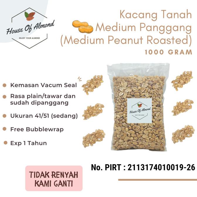 

Kacang Tanah Panggang (Peanut Roasted) 1kg