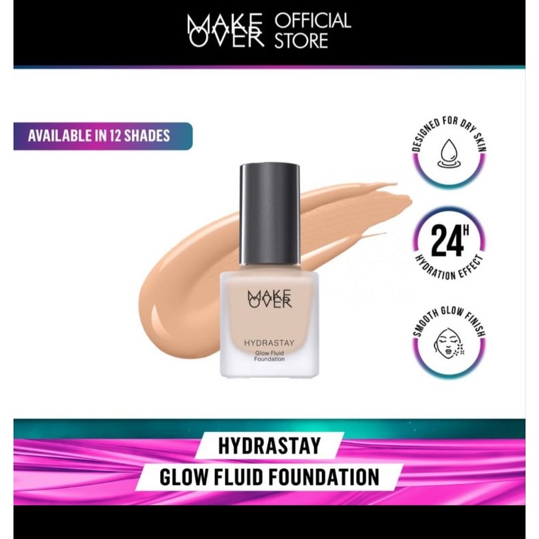 MAKE OVER Hydrastay Glow Fluid Foundation