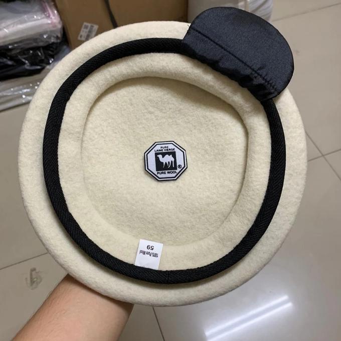 Topi Baret Fkppi / Putih, Camel Asli Onta Hitam