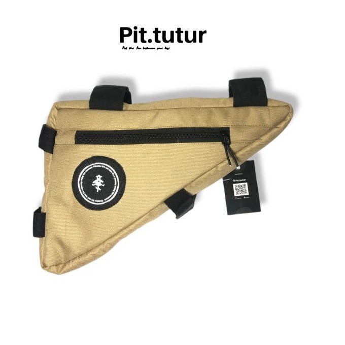 FRAME BAG TAS FRAME TAS SEPEDA TAS SEGITIGA FRAME SEPEDA COKLAT
