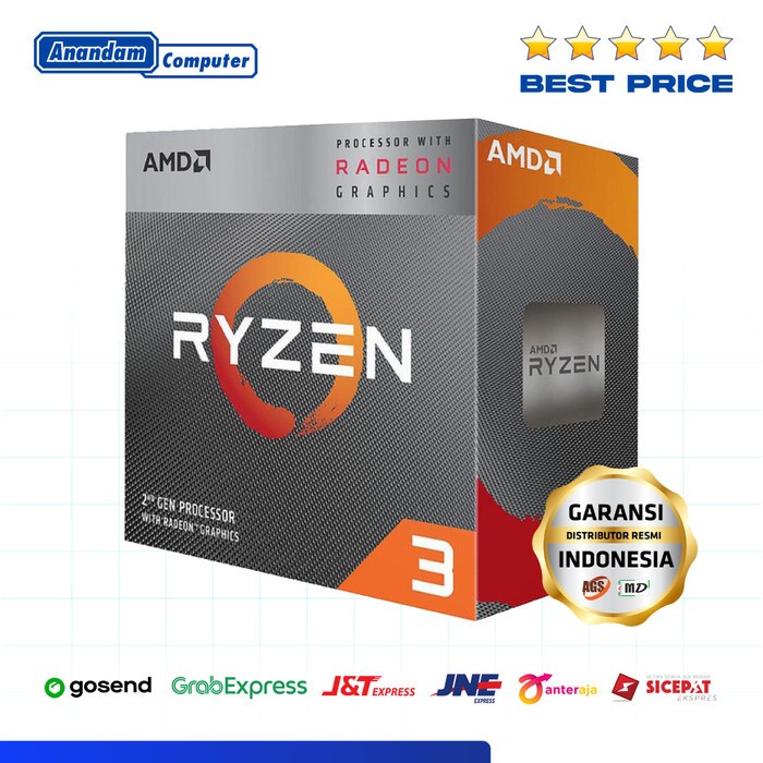 Processor AMD Ryzen 3 4300G AM4 4 Cores 8 Threads Box